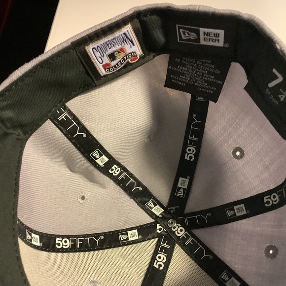 New York Yankees Grey New Era Fitted MLB Baseball Hat Cap 7 1/4 BRAND NEW - Picture 10 of 11